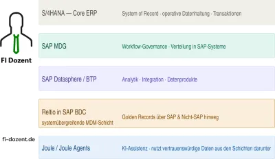 含 Reltio 的 SAP 架構層次