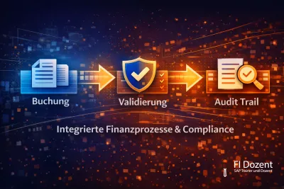 Integrated finance processes in SAP S/4HANA: posting, validation, workflow, and audit trail in a compliance context