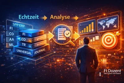 Real-time reporting in SAP S/4HANA Finance with drill-down from Universal Journal to management decision