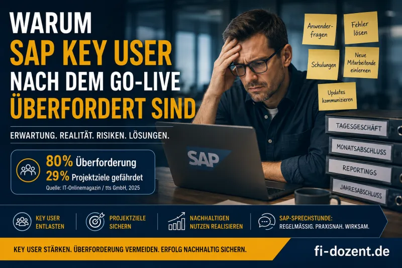 Warum SAP Key User nach dem Go-Live überfordert sind