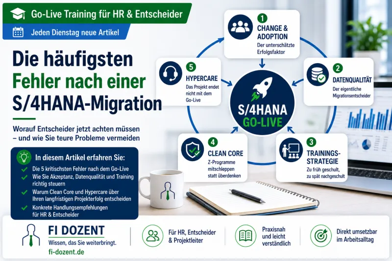 Die häufigsten Fehler nach einer S/4HANA-Migration