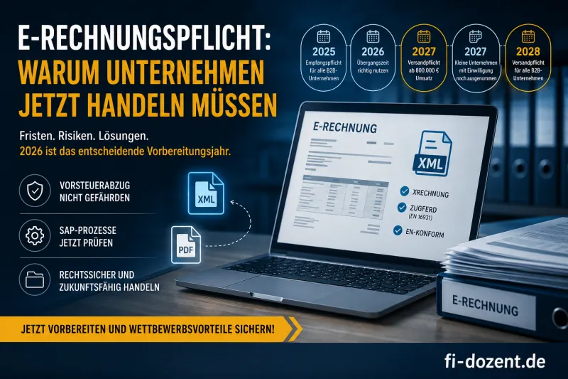 E-Rechnungspflicht in SAP: Warum jetzt handeln entscheidend ist