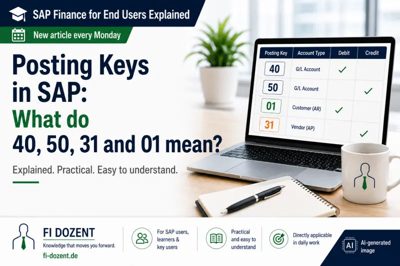 Posting Keys in SAP: What Do 40, 50, 31 and 01 Mean?