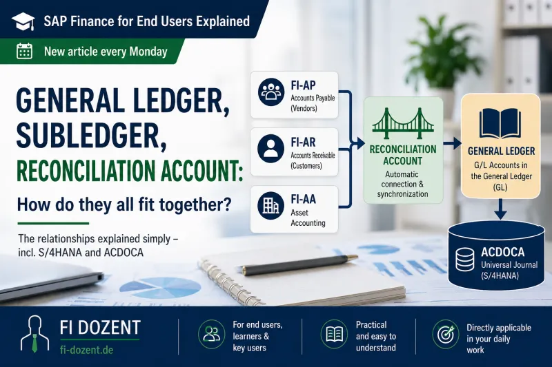 General Ledger, Subledger, Reconciliation Account: How Do They Fit Together?