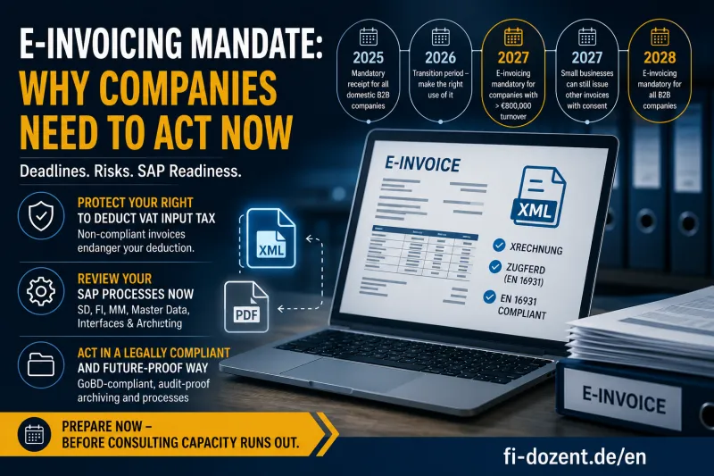 E-Invoicing in SAP: Why Acting Now Makes All the Difference