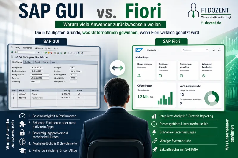 SAP GUI vs. Fiori: Warum viele Anwender zurückwechseln wollen