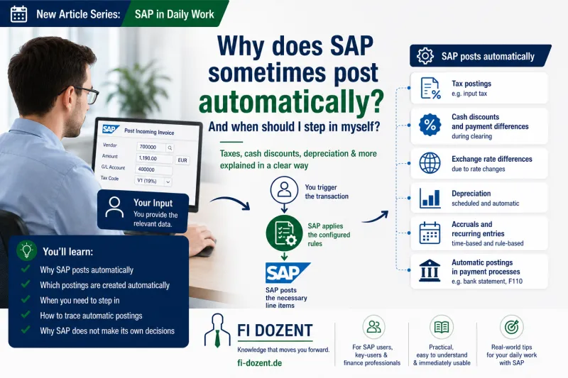 Why Does SAP Post Automatically? And When Do I Need to Step In?