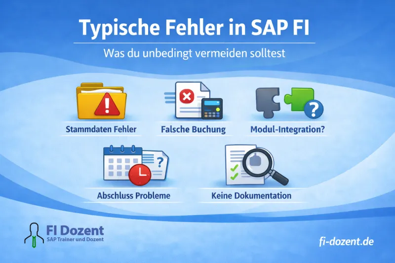SAP FI中的常見錯誤——以及如何避免